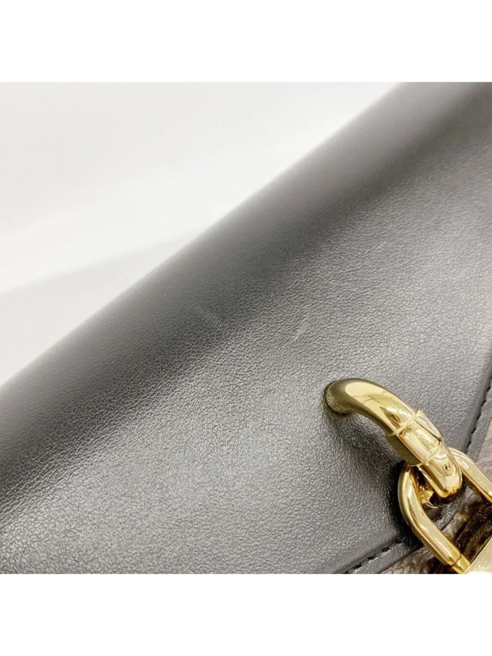 Louis Vuitton Shoulder Bag Monogram Padlock on Strap Noir